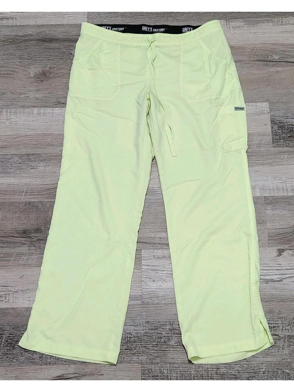 Greys Anatomy By Barco Scrub Pants Large Neon Bright  Yellow